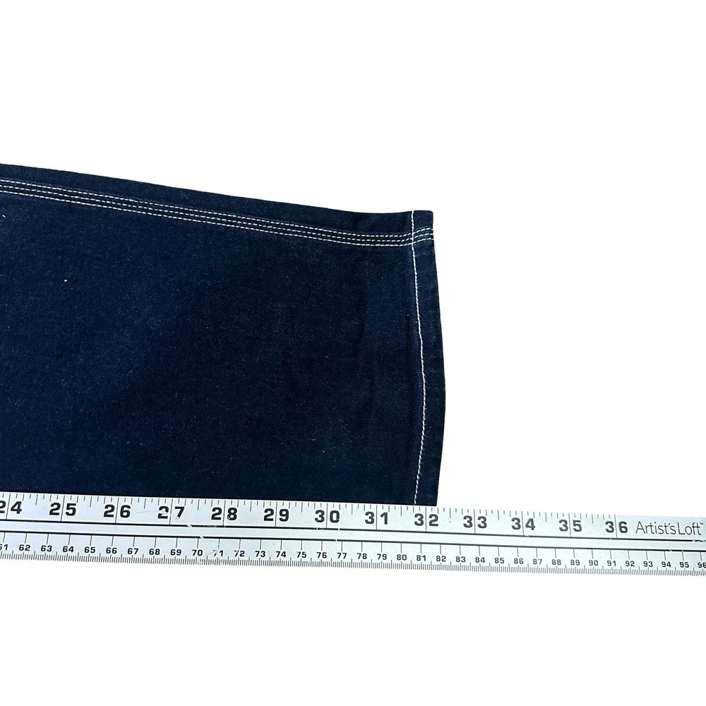 Vintage Y2K Sergio Valente Mens Dark Wash Contrast Stitch Jeans Blue 31 Western - Picture 10 of 13